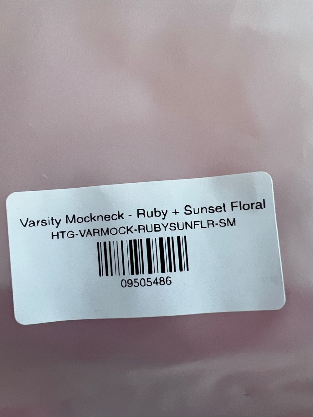 PARKE Ruby Floral Varsity Mockneck Sweatshirt Size S/M New In Bag NWT - Picture 6 of 8
